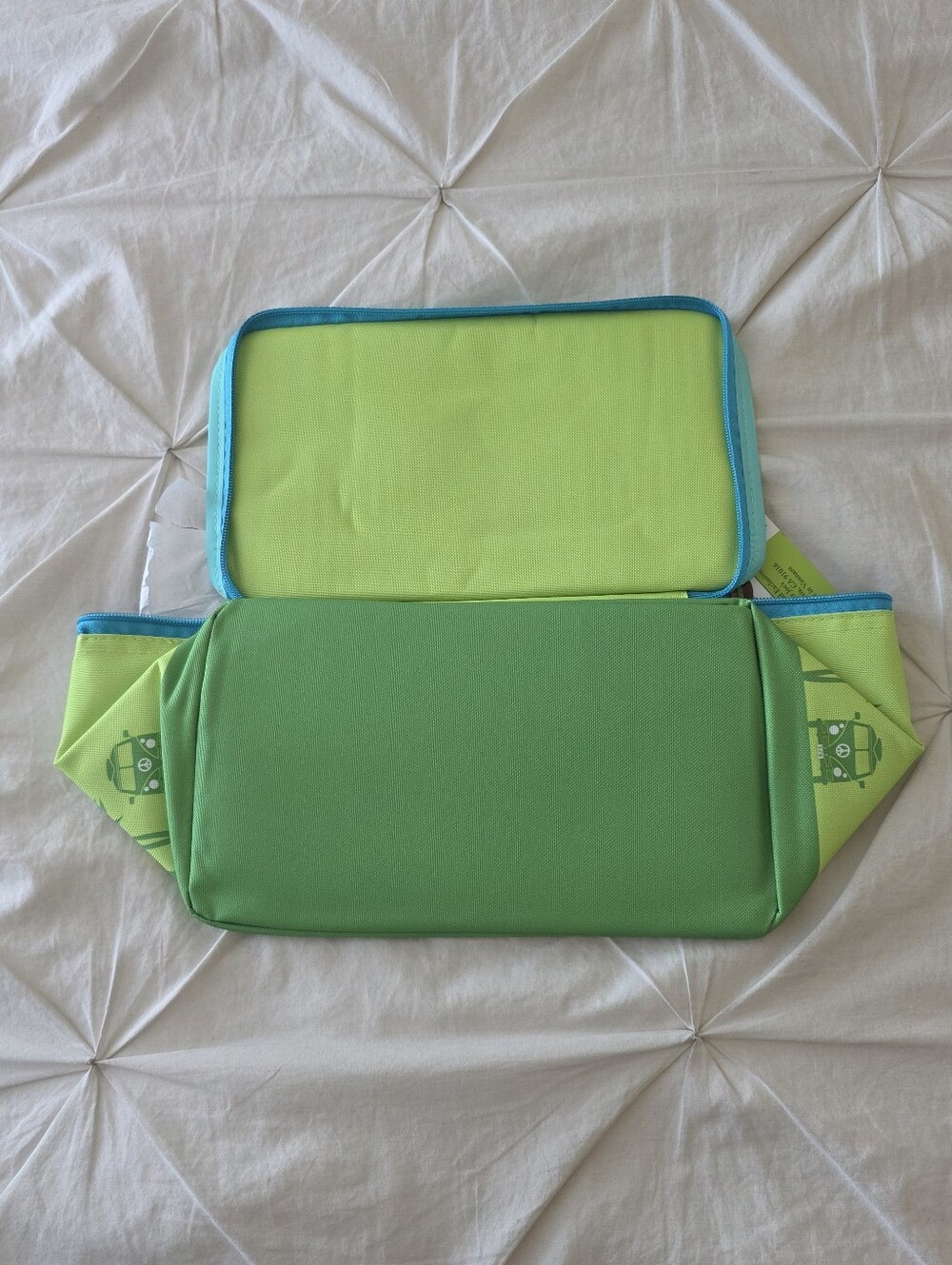 NWT Trader Joe's Summer Mini Insulated Cooler Lunch Tote, Green - Picture 2 of 2